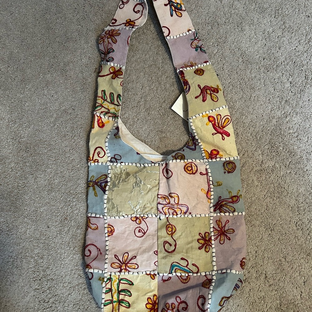 Eyeful Colorful Patchwork Shoulder Bag